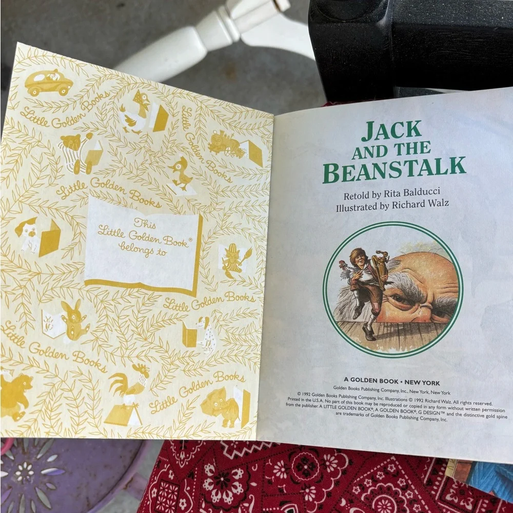 Jack & the Beanstalk Rumpelstiltskin Little Golden Books Chick-fil-A Series